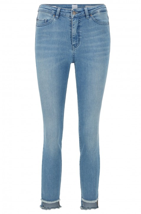 BOSS Skinny-Fit J11 Frisco Jeans aus elastischem Baumwoll-Mix mit ausgefranstem Saum 429 BOSS Skinny-Fit J11 Frisco Jeans aus elastischem Baumwoll-Mix mit ausgefranstem Saum 429