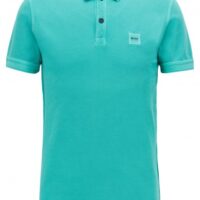 BOSS Slim-Fit Poloshirt Prime aus gewaschenem Baumwoll-Piqué grün 443 BOSS Slim-Fit Poloshirt Prime aus gewaschenem Baumwoll-Piqué grün 443