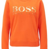 BOSS Sweatshirt TASTITCH aus French Terry mit Logo aus Print-Mix orange 820 BOSS Sweatshirt TASTITCH aus French Terry mit Logo aus Print-Mix orange 820
