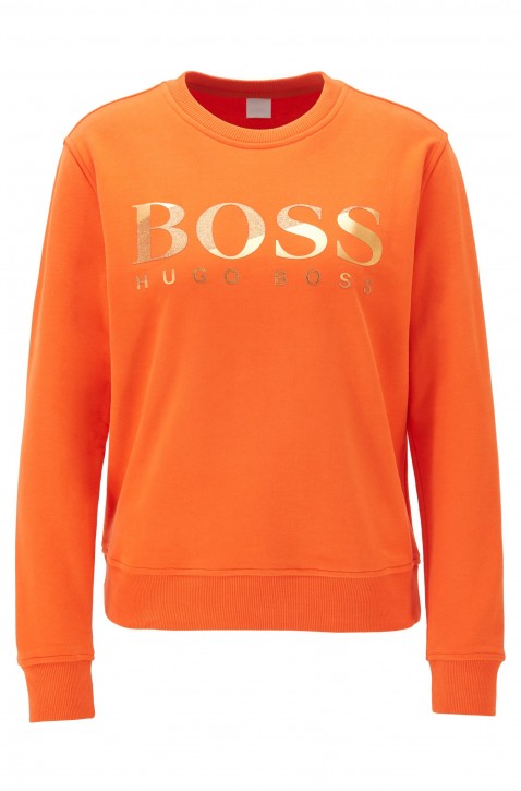 BOSS Sweatshirt TASTITCH aus French Terry mit Logo aus Print-Mix orange 820 BOSS Sweatshirt TASTITCH aus French Terry mit Logo aus Print-Mix orange 820