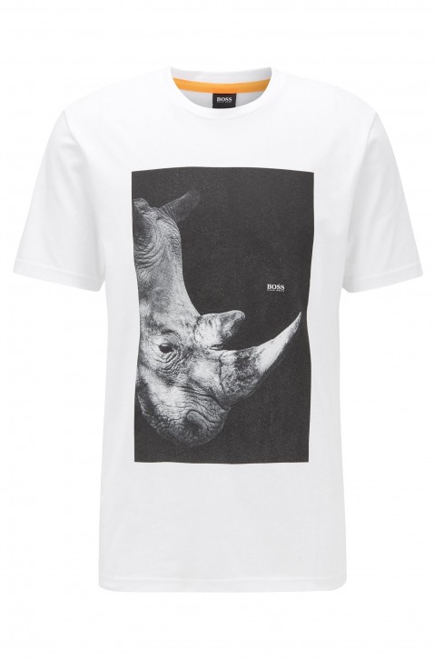 BOSS T-Shirt TROAAR 2 aus Baumwoll-Jersey mit PVC-freiem Tier-Print 102 BOSS T-Shirt TROAAR 2 aus Baumwoll-Jersey mit PVC-freiem Tier-Print 102