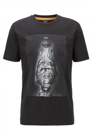 BOSS T-Shirt TROAAR 2 aus Baumwoll-Jersey mit PVC-freiem Tier-Print 002