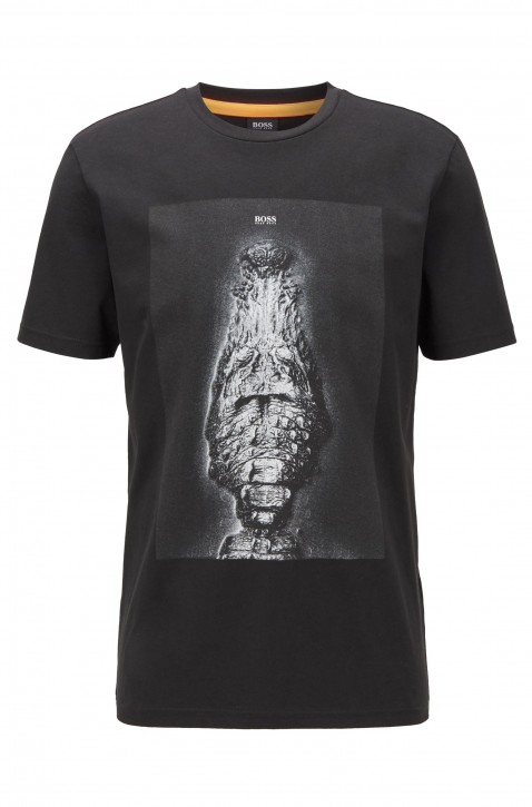 BOSS T-Shirt TROAAR 2 aus Baumwoll-Jersey mit PVC-freiem Tier-Print 002 BOSS T-Shirt TROAAR 2 aus Baumwoll-Jersey mit PVC-freiem Tier-Print 002