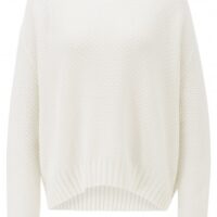 BOSS Oversized Pullover WISAMA aus Baumwolle mit Struktur-Mix natur 118 BOSS Oversized Pullover WISAMA aus Baumwolle mit Struktur-Mix natur 118