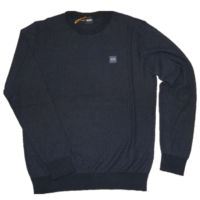 BOSS Pullover KARSTEN aus strukturiertem Jacquard Farbe dunkelblau 404 BOSS Pullover KARSTEN aus strukturiertem Jacquard Farbe dunkelblau 404
