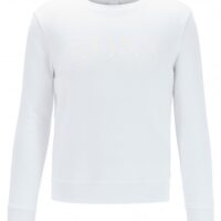 BOSS Sweatshirt TASTITCH aus French Terry mit Logo aus Print-Mix weiss 100 BOSS Sweatshirt TASTITCH aus French Terry mit Logo aus Print-Mix weiss 100