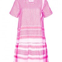 CECILIE COPENHAGEN Kleid 2, O, mit kurzen Ärmeln in Kufiaymuster rosa 250 CECILIE COPENHAGEN Kleid 2, O, mit kurzen Ärmeln in Kufiaymuster rosa 250