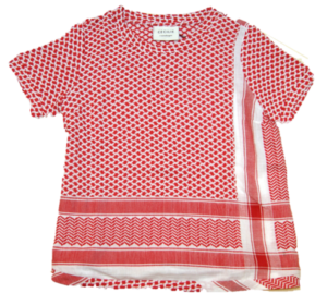 CECILIE COPENHAGEN Damen SHIRT O SHORT SLEEVES mit Kufiaymuster rot 253