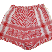 CECILIE COPENHAGEN SHORTS mit Kufiaymuster rot 253