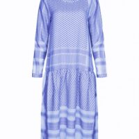 CECILIE COPENHAGEN Kleid JOSEFINE DRESS mit Langen Ärmeln in Kufiaymuster blau 245 CECILIE COPENHAGEN Kleid JOSEFINE DRESS mit Langen Ärmeln in Kufiaymuster blau 245