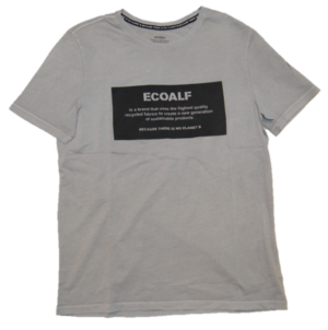 ECOALF Rundhals T-Shirt NATAL mit Fronttext dark khaki 106