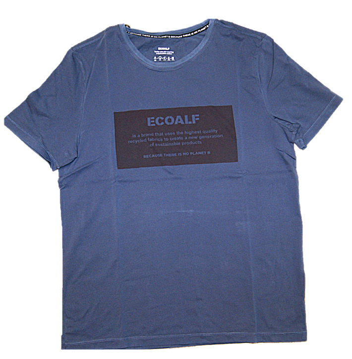 ECOALF Rundhals T-Shirt NATAL mit Fronttext dunkelblau ECOALF Rundhals T-Shirt NATAL mit Fronttext dunkelblau