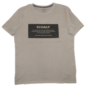 ECOALF Rundhals T-Shirt NATAL mit Fronttext grey melange 302