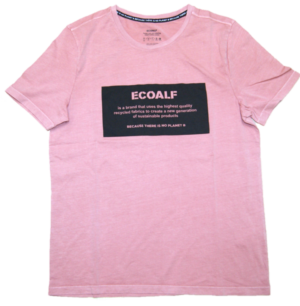 ECOALF Rundhals T-Shirt NATAL mit Fronttext rosa 255