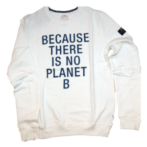 ECOALF Sweatshirt SAN DIEGO mit Text auf der Vorderseite Farbe weiss