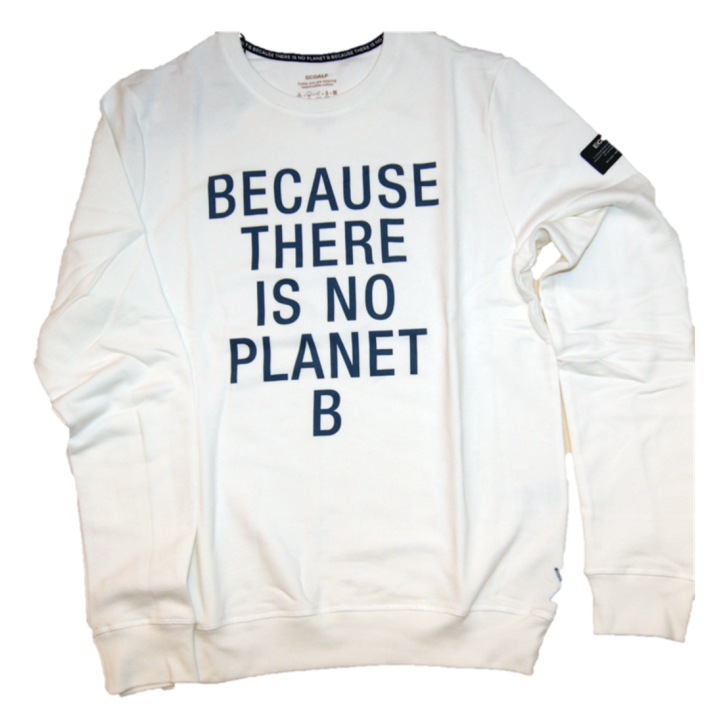 ECOALF Sweatshirt SAN DIEGO mit Text auf der Vorderseite Farbe weiss ECOALF Sweatshirt SAN DIEGO mit Text auf der Vorderseite Farbe weiss