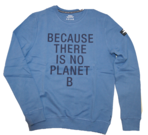 ECOALF Sweatshirt SAN DIEGO mit Text auf der Vorderseite Farbe blau