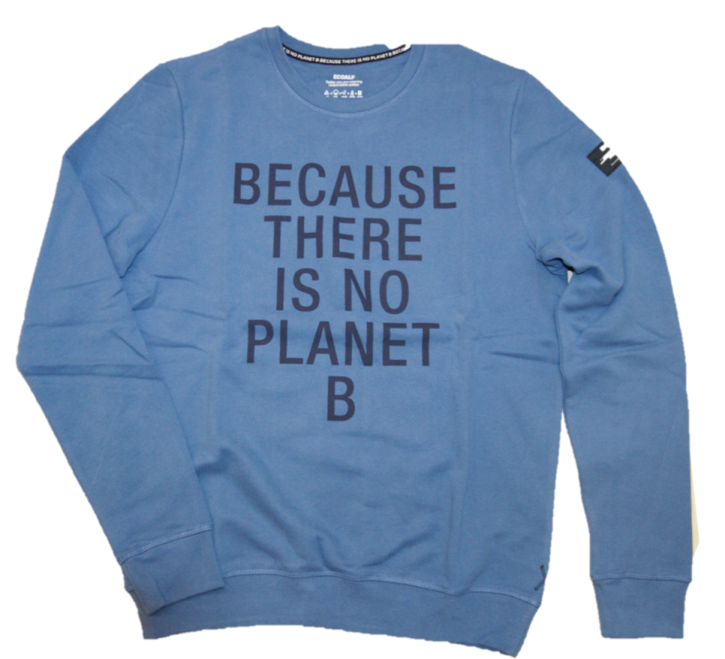 ECOALF Sweatshirt SAN DIEGO mit Text auf der Vorderseite Farbe blau ECOALF Sweatshirt SAN DIEGO mit Text auf der Vorderseite Farbe blau
