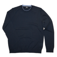 BOSS Pullover FABELLO 1 aus reinem Baumwoll-Jersey  dunkelblau 402 BOSS Pullover FABELLO 1 aus reinem Baumwoll-Jersey  dunkelblau 402
