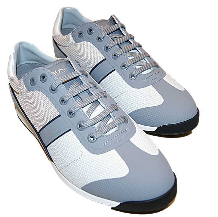 BOSS Sneakers aus Mesh Glaze_Lowp_mewt mit Veloursleder-Details grau 032 BOSS Sneakers aus Mesh Glaze_Lowp_mewt mit Veloursleder-Details grau 032