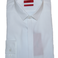 HUGO Hemd ERNIE Extra Slim Fit mit verdeckter Knopfleiste weiss 199