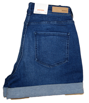 BOSS Relaxed-Fit Shorts J61 OMAHA IMAGE aus komfortablem Stretch-Denim blau 422