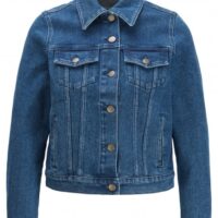 BOSS Regular-Fit Jacke J90 COMPTON aus Stretch-Denim mit Logo hinten BOSS Regular-Fit Jacke J90 COMPTON aus Stretch-Denim mit Logo hinten