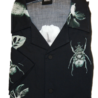 BOSS Regular-Fit Hemd LAPIS_1 aus Baumwolle mit Käfer & Blumen Print schwarz 001 BOSS Regular-Fit Hemd LAPIS_1 aus Baumwolle mit Käfer & Blumen Print schwarz 001