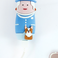 Mojipower Externer Akku für Mobiltelefon, Power Bank 2600mAh, lustig, bunt Lady