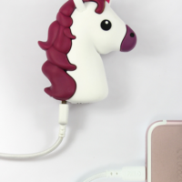 Mojipower Externer Akku für Mobiltelefon, Power Bank 2600mAh, lustig, bunt UNICORN