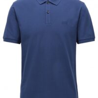 BOSS Regular-Fit Poloshirt PALLAS aus feinem Piqué blau 407 BOSS Regular-Fit Poloshirt PALLAS aus feinem Piqué blau 407