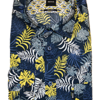 BOSS Regular-Fit Hemd RELEGANT_2 aus Baumwolle mit Blumen Muster Farbe blau 404 BOSS Regular-Fit Hemd RELEGANT_2 aus Baumwolle mit Blumen Muster Farbe blau 404