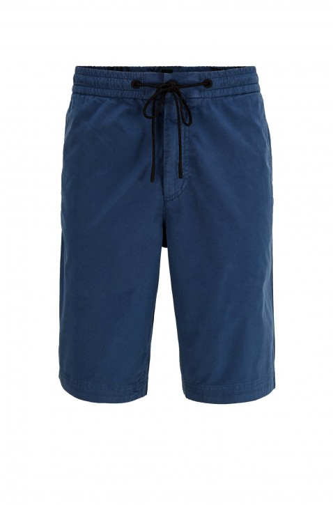 BOSS Regular-Fit Bermuda SABRIEL-SHORTS aus Baumwoll-Popeline mit Tunnelzugbund dunkelblau 404 BOSS Regular-Fit Bermuda SABRIEL-SHORTS aus Baumwoll-Popeline mit Tunnelzugbund dunkelblau 404