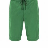 BOSS Regular-Fit Bermuda SABRIEL-SHORTS aus Baumwoll-Popeline mit Tunnelzugbund grün 311