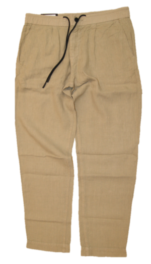 BOSS Tapered-Fit Hose Symoon1 aus Leinen mit Tunnelzugbund sand 263