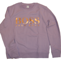 BOSS Sweatshirt TASTITCH aus French Terry mit Logo aus Print-Mix flieder 531 BOSS Sweatshirt TASTITCH aus French Terry mit Logo aus Print-Mix flieder 531
