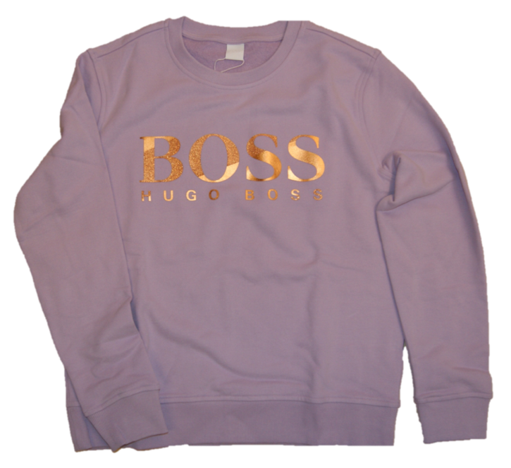 BOSS Sweatshirt TASTITCH aus French Terry mit Logo aus Print-Mix flieder 531 BOSS Sweatshirt TASTITCH aus French Terry mit Logo aus Print-Mix flieder 531