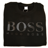 BOSS Sweatshirt TASTITCH aus French Terry mit Logo aus Print-Mix schwarz 001 BOSS Sweatshirt TASTITCH aus French Terry mit Logo aus Print-Mix schwarz 001