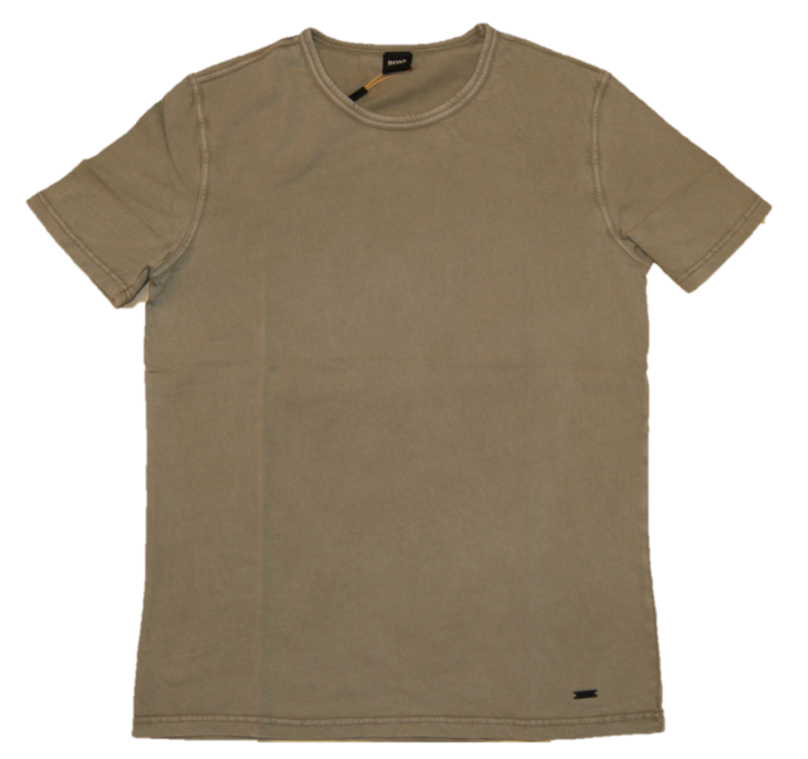 BOSS Regular-Fit T-Shirt TOKKS aus Baumwolle mit Rund Ausschnitt Farbe oliv 349 BOSS Regular-Fit T-Shirt TOKKS aus Baumwolle mit Rund Ausschnitt Farbe oliv 349