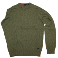 BOSS Pullover KABRIO aus gestrickter Baumwolle mit Paspel-Details oliv 349 BOSS Pullover KABRIO aus gestrickter Baumwolle mit Paspel-Details oliv 349