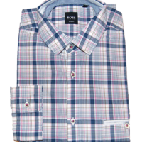 BOSS Slim-Fit Hemd OLIVIER mit Karomuster aus Baumwolle blau 410 BOSS Slim-Fit Hemd OLIVIER mit Karomuster aus Baumwolle blau 410
