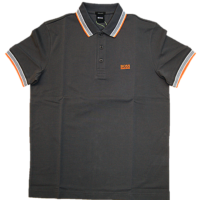BOSS Poloshirt aus Baumwoll-Piqué PADDY mit Logo an der Kragenunterseite grau 022 BOSS Poloshirt aus Baumwoll-Piqué PADDY mit Logo an der Kragenunterseite grau 022