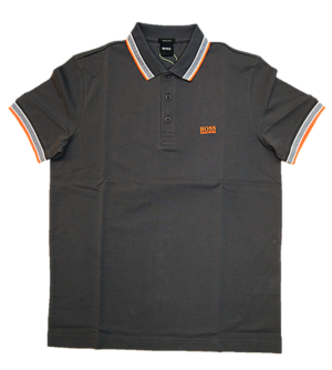 BOSS Poloshirt aus Baumwoll-Piqué PADDY mit Logo an der Kragenunterseite grau 022