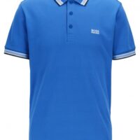 BOSS Poloshirt aus Baumwoll-Piqué PADDY mit Logo an der Kragenunterseite blau 436 BOSS Poloshirt aus Baumwoll-Piqué PADDY mit Logo an der Kragenunterseite blau 436