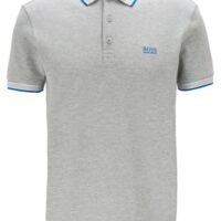 BOSS Poloshirt aus Baumwoll-Piqué PADDY mit Logo an der Kragenunterseite grau 062 BOSS Poloshirt aus Baumwoll-Piqué PADDY mit Logo an der Kragenunterseite grau 062