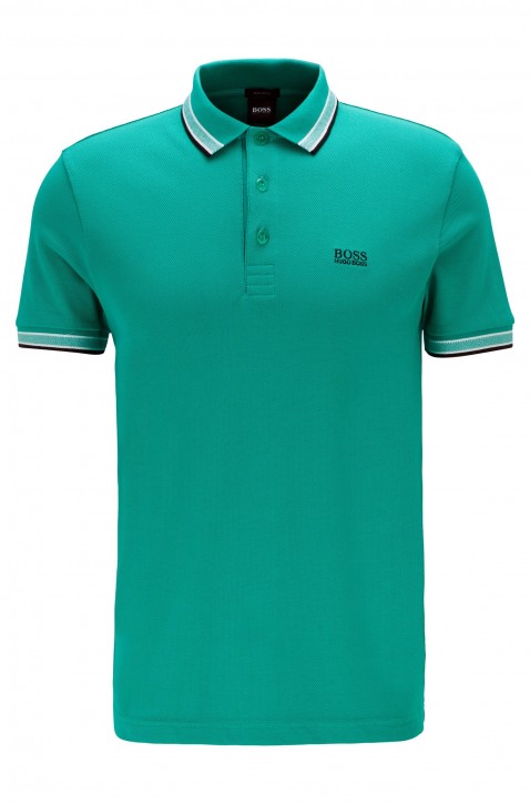 BOSS Poloshirt aus Baumwoll-Piqué PADDY mit Logo an der Kragenunterseite grün 304 BOSS Poloshirt aus Baumwoll-Piqué PADDY mit Logo an der Kragenunterseite grün 304