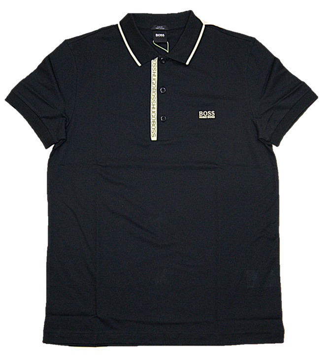 BOSS Piqué-Poloshirt PAULE 4 aus Pima-Baumwolle schwarz 006 BOSS Piqué-Poloshirt PAULE 4 aus Pima-Baumwolle schwarz 006