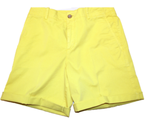 BOSS Relaxed-Fit Chino-Shorts Saclea-D aus elastischer Baumwolle gelb 730