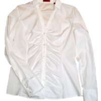HUGO Bluse EDMA mit V-Ausschnitt und Kragen  Farbe weiss 199 HUGO Bluse EDMA mit V-Ausschnitt und Kragen  Farbe weiss 199