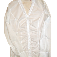 HUGO Bluse  ETMA mit V-Ausschnitt  Farbe weiss 199 HUGO Bluse  ETMA mit V-Ausschnitt  Farbe weiss 199